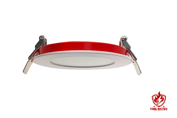 Raycos 6″ Fire Rated Recessed Light 14W, 2700K/3000K/3500K/4000K/5000K, 120V - RY-6R-SLIM-5CCT