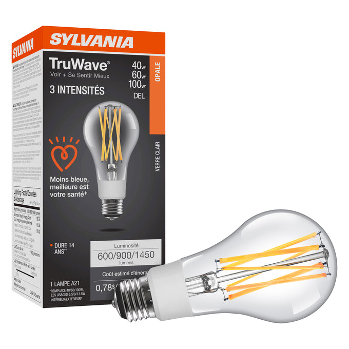 SYLVANIA LED A21 Lamp 13.5W 2700K Clear E26 – LED13.5A213WAYO927CL13YTLRP