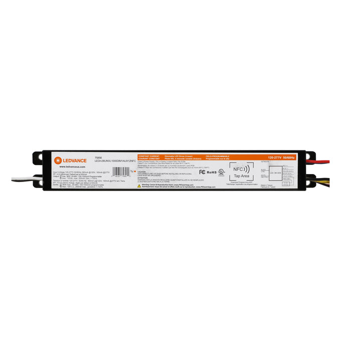LED Driver - 120-277V - 100-1000 mA, 36W, 0-10V Dimmable - LEDrv36UNVL1000DIM1AUX12NFC