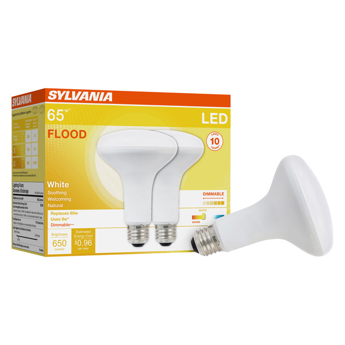 SYLVANIA LED BR30 Lamp 8W 3000K E26 – LED8BR30DIM83010YVRP2