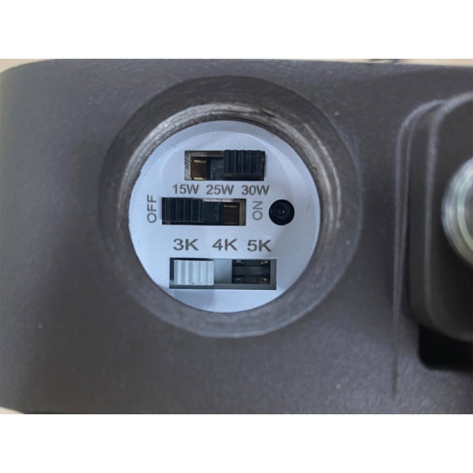 LED Flood Light 30W, Selectable 3000K/4000K/5000K, 120-277V, Adjustable Knuckle Mount – FLOODLTPS030UNHD8SC2ADJBZP
