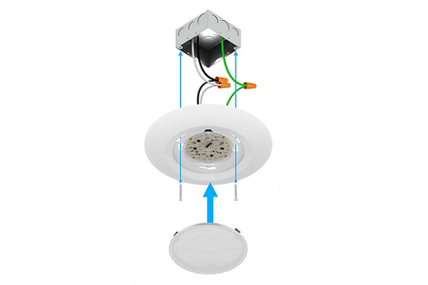 Raycos ECO 4″ Low Profile Led Disk 9W, 2700K/3000K/3500K/4000K/5000K, 120V - RY-4R-DISC-5CCT