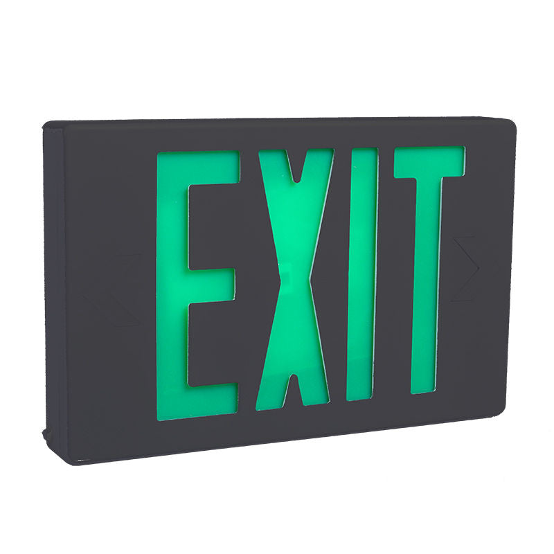 Westgate Thermoplastic LED Exit With Emergency Battery Backup 3.8W, 120-277V - XT-GB-EM