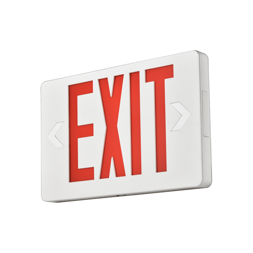 Portor Slim Bi-Color Exit Sign 1.6W, 120-277V - PT-EXL-2-RED