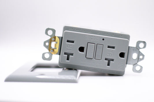 15 Amp GFCI Outlet – Tamper & Weather Resistant – Gray