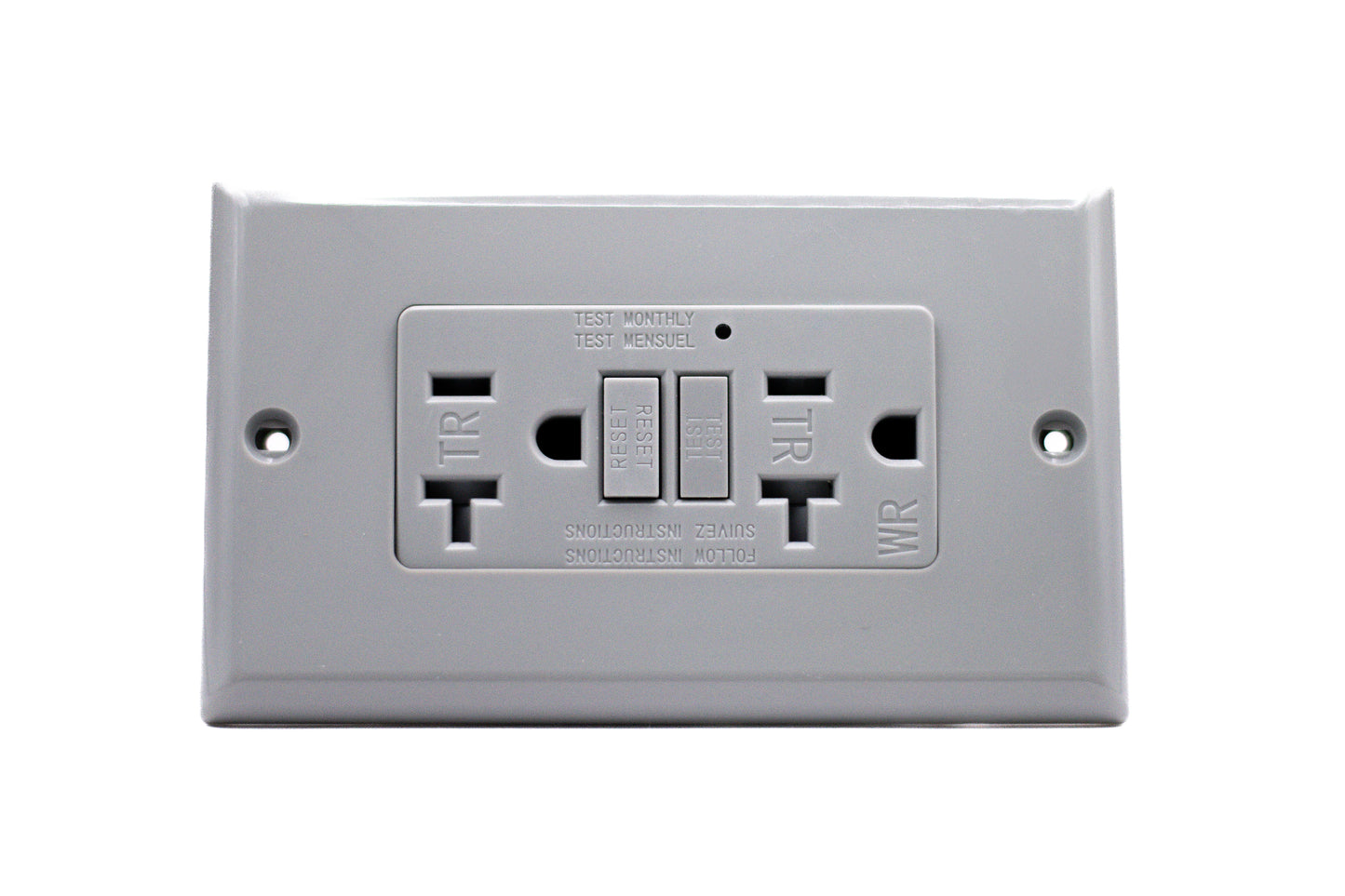Gray GFCI 