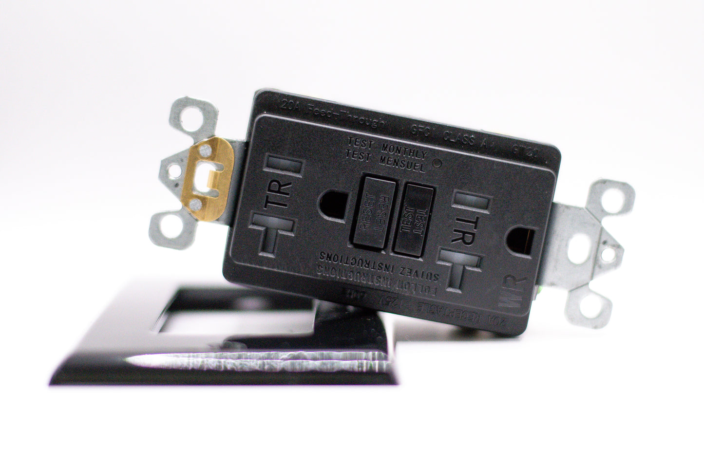 15 Amp GFCI Outlet – Tamper & Weather Resistant – Black