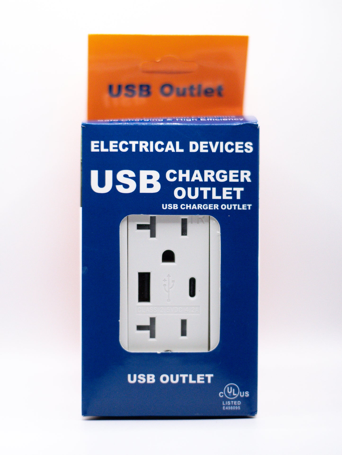 15A USB & USB-C Combo GFCI Outlet – Tamper Resistant – White