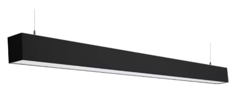 Raycos 4 ft. Led-Architectural Linear Suspended Downlight Black 50W, 3000K/4000K/5000K, 120-277V - RY-4FT-LUD50W-BLACK