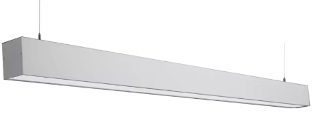 Raycos 4 ft. Led-Architectural Linear Suspended Downlight White 50W, 3000K/4000K/5000K, 120-277V - RY-4FT-LUD50W-WHITE