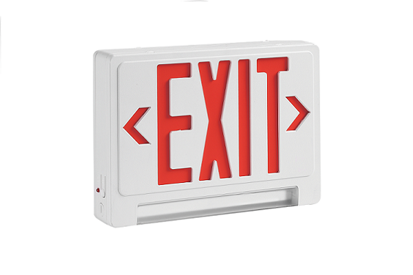 Raycos Architectural Combo Exit Sign 3W, 120-277V - RY-EX-COMBO-R