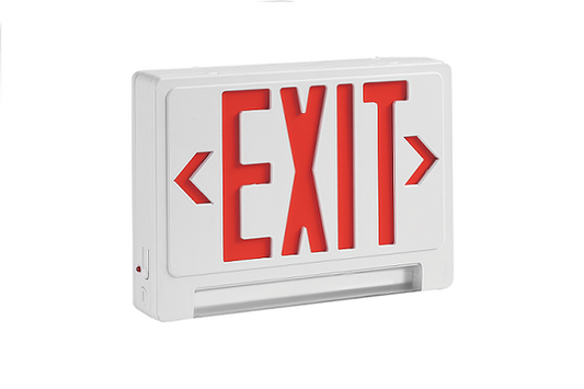 Raycos Architectural Combo Exit Sign 3W, 120-277V - RY-EX-COMBO-R
