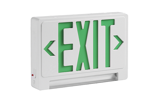Raycos Architectural Combo Exit Sign 3W, 120-277V - RY-EX-COMBO-G