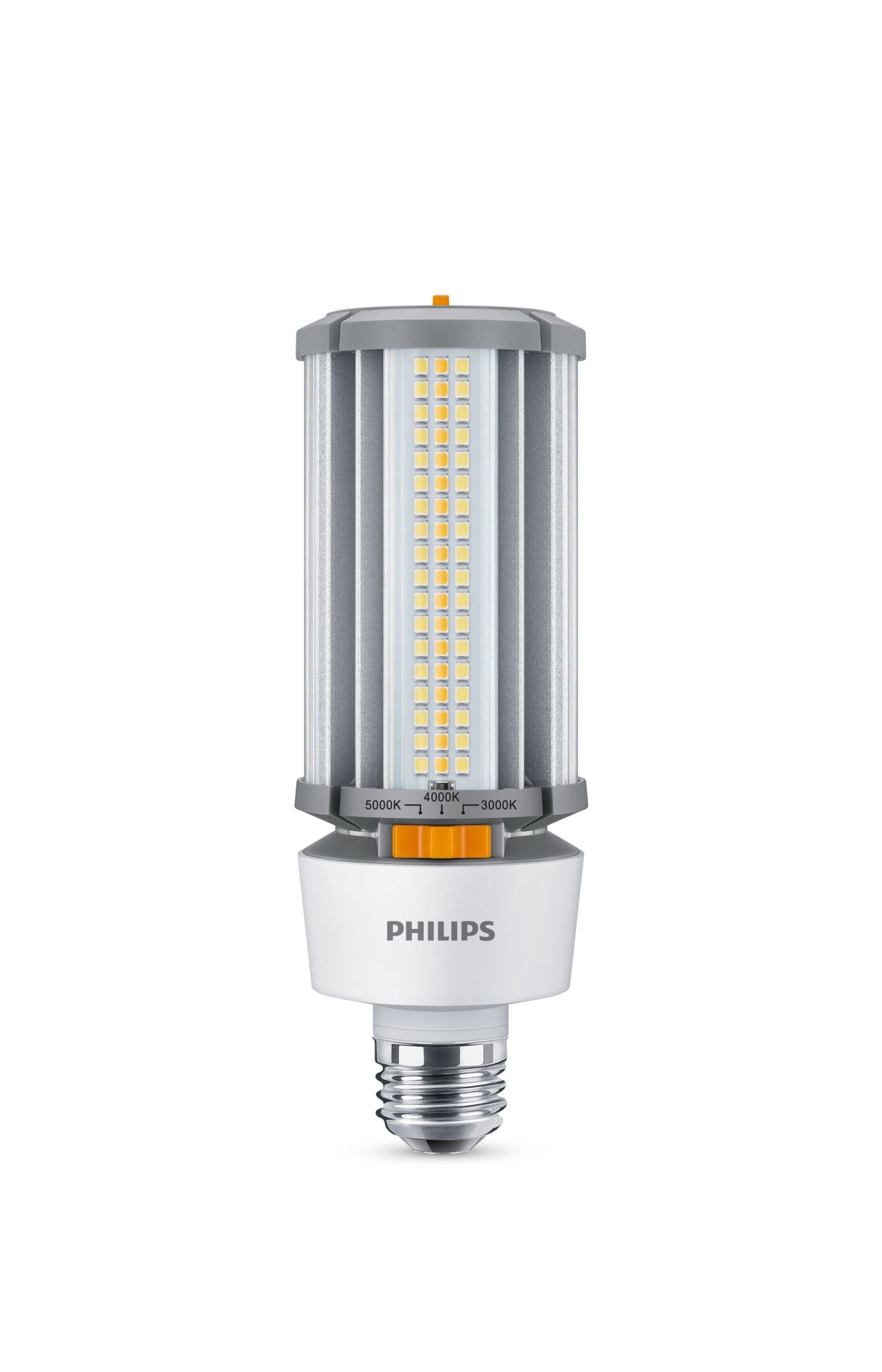 Philips LED Corn Cob Lamp 27W/18W/12W, Selectable 3000K/4000K/5000K, E26 Base, 120-277V – 27-18-12CC/LED/3PW/3CCT/E26 BB