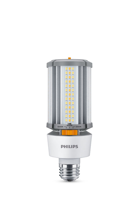 Philips LED Corn Cob Lamp 18W/12W/9W, Selectable 3000K/4000K/5000K, E26 Base, 120-277V – 18-12-9CC/LED/3PW/3CCT/E26 BB