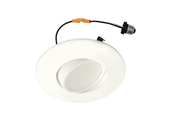 Raycos 4″ Gimbal Led Trim NC Housing 9W, 2700K/3000K/3500K/4000K/5000K, 120V - RY-4R-GIMBAL-5CCT