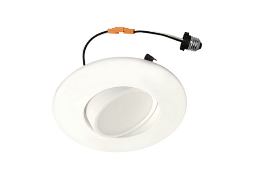 Raycos 4″ Gimbal Led Trim NC Housing 9W, 2700K/3000K/3500K/4000K/5000K, 120V - RY-4R-GIMBAL-5CCT