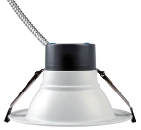 Etherium NuGem Select™ 6” LED Commercial Downlight, 30W Max, 5-Watt & 5-CCT Selectable, 120-277V, White – ETH-CDL6-30W-5CW