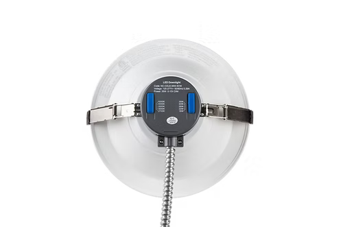 Etherium NuGem Select™ 6” LED Commercial Downlight, 30W Max, 5-Watt & 5-CCT Selectable, 120-277V, White – ETH-CDL6-30W-5CW