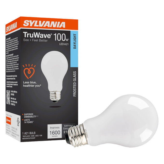 SYLVANIA LED A21 Lamp 15W 5000K Frosted E26 – LED15A21DIMO95013YTLRP