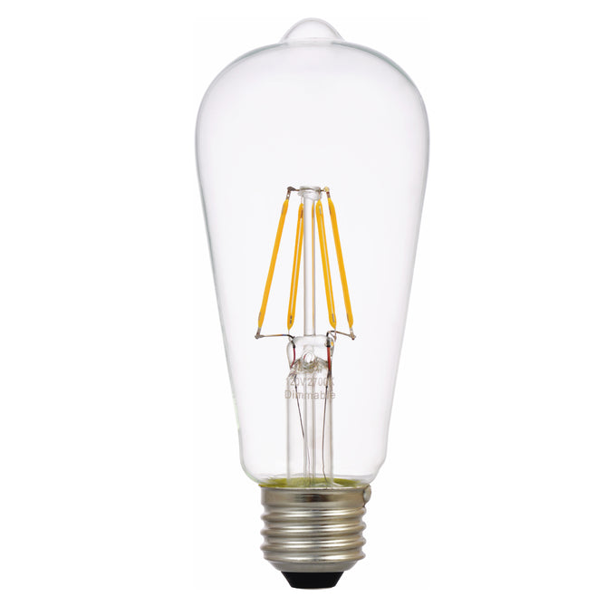 SYLVANIA LED ST19 Lamp 5W 2700K Clear E26 – LED5ST19DIM927CL13YTLRP