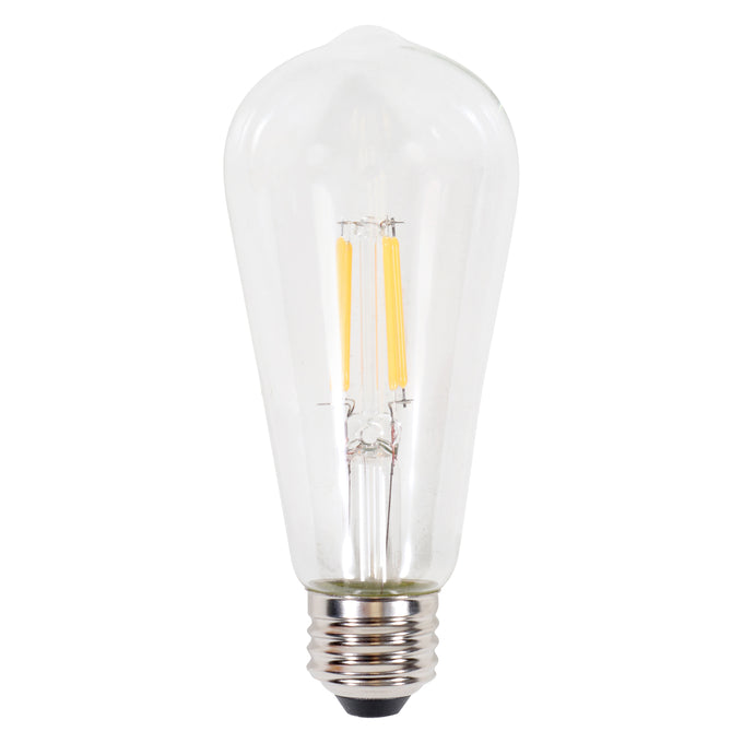 SYLVANIA LED ST19 Lamp 5W 2700K Clear E26 – LED5ST19DIM927CL13YTLRP