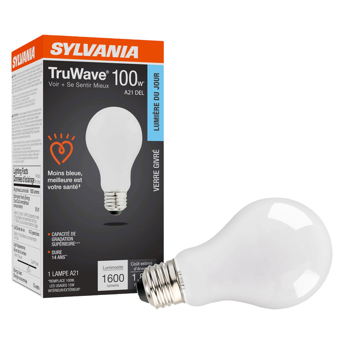 SYLVANIA LED A21 Lamp 15W 5000K Frosted E26 – LED15A21DIMO95013YTLRP