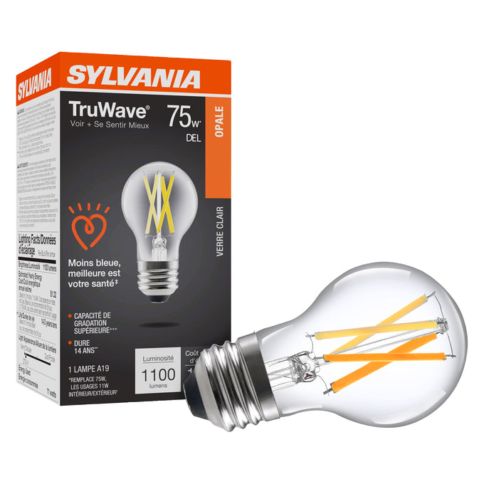 SYLVANIA LED A19 Lamp 11W 2700K Clear E26 – LED11A19DIMCL92713YTLRP