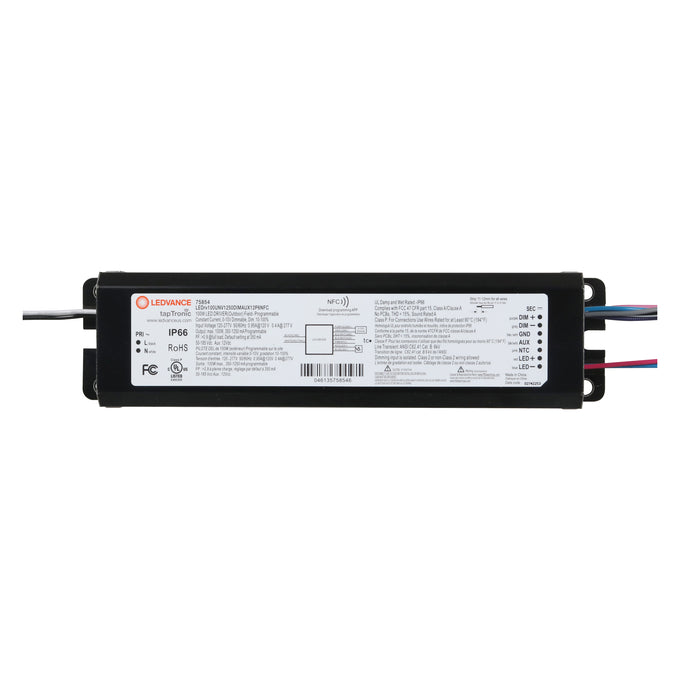 LED Driver - 120-277V - 350 -1250mA, 100W, 0-10V Dimmable - LEDrv100UNV1250DIMAUX12P6NFC