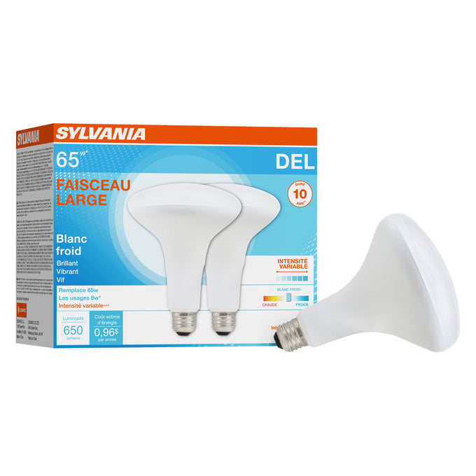 SYLVANIA LED BR30 Lamp 9W 4000K E26 – LED9BR30DIM84010YVRP2