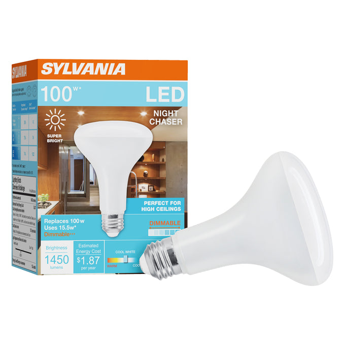 SYLVANIA LED BR30 Lamp 15.5W 4000K E26 – LED15.5BR30DIM840HO10YVRP