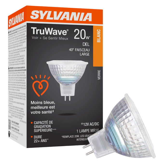 SYLVANIA LED MR16 Lamp 4.5W 5000K Narrow Flood 25° GU5.3 / Check Spec – LED4.5MR16DIM950TLNFL25GLRP