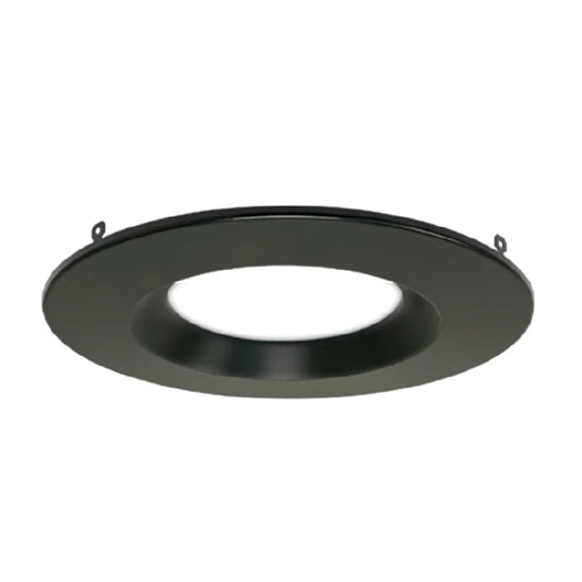 Portor 6" Smooth Trim Ring Replacement 12W/17W/22W, 2700K,3000K,3500K,4000K,5000K, 120-277V - TRR-CDL-6I-BK