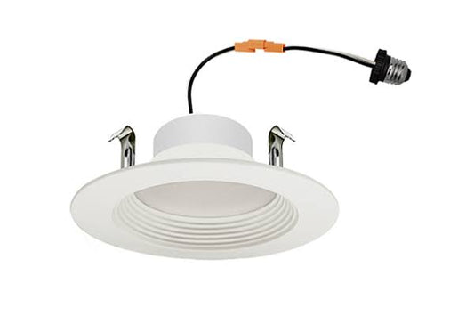 Raycos 4" Smooth LED Retrofit Downlight 9W, 2700K/3000K/3500K/4000K/5000K,120V - RY-4R-BAFFLED-5CCT
