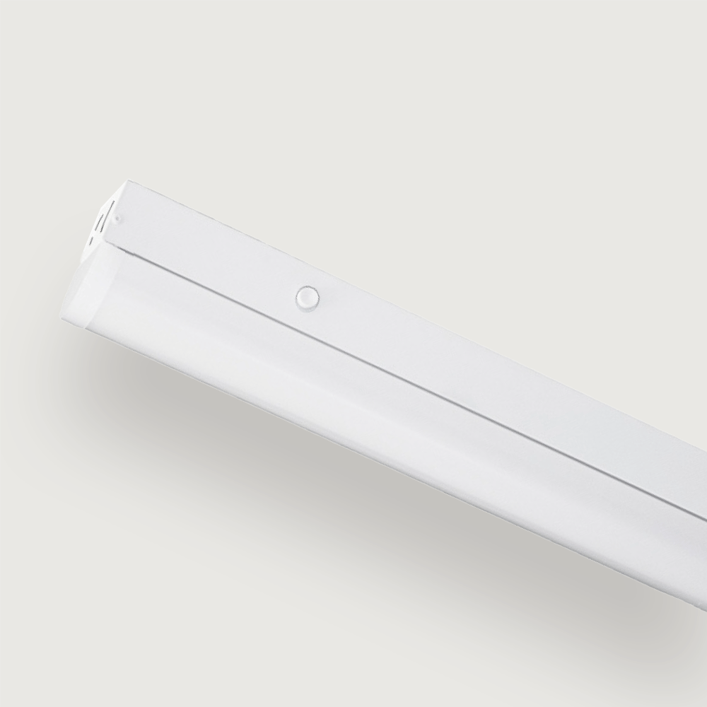 TriLum Tunable LED Linear Strip - 4FT, 50W Max (Square Lens + Sensor), 3-Wattages, Damp Rated, 130LM/W Dimmable + Smart