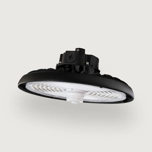 ProGem Select LED Round High Bay 240W Max, 3-Wattages, 3-CCT, 120–277V 150 LM/W Dimmable + Smart Black