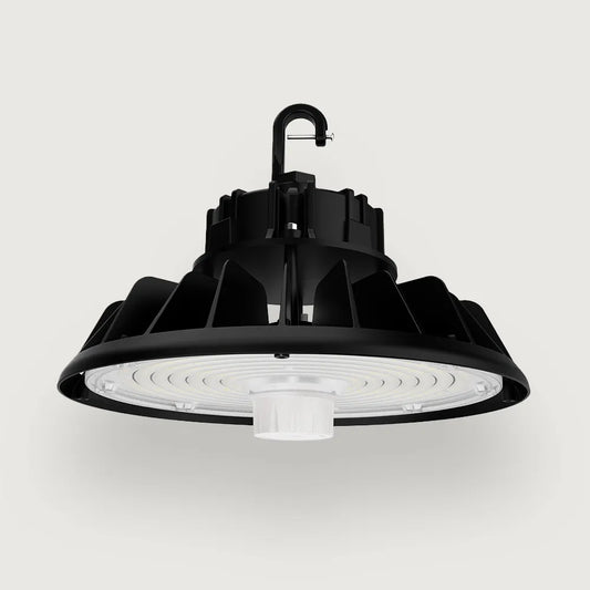 NuGem Select LED Round High Bay 150W Max, 3-Wattages, 277–480V, Wet Rated, 150 LM/W, Dimmable + Smart Black