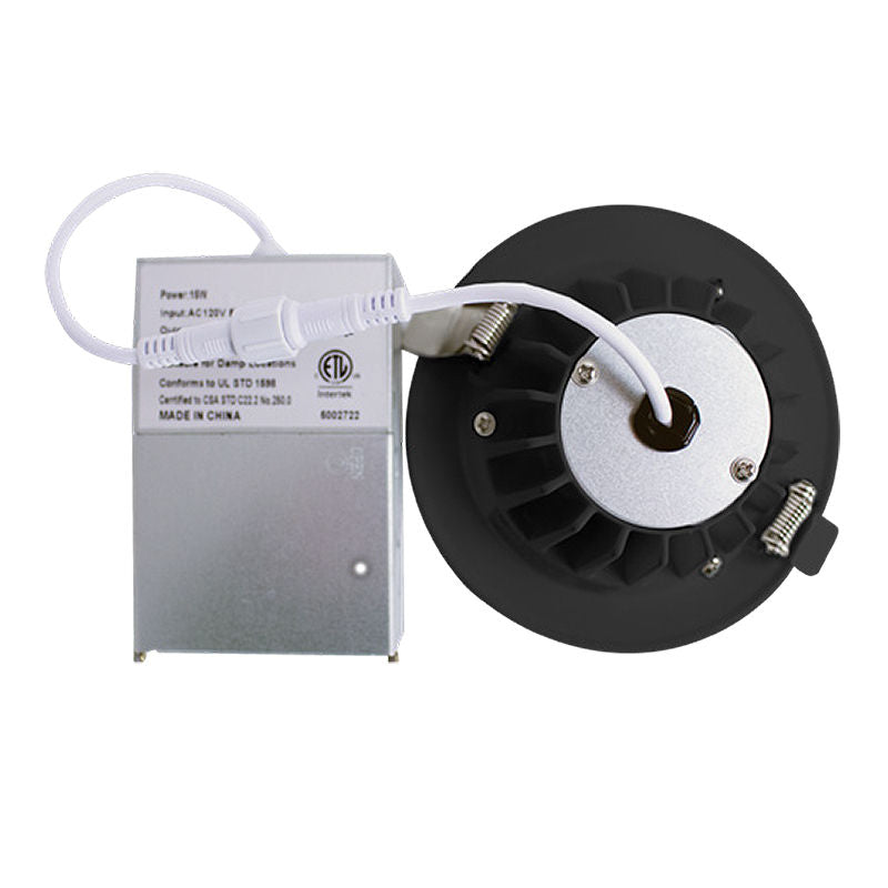 Westgate Round 1" High-Output Low-Glare Canless Recessed Lights 8W, 120V, 2700K/3000K/3500K/4000K/5000K - RDL1S-ST-MCT5-WH
