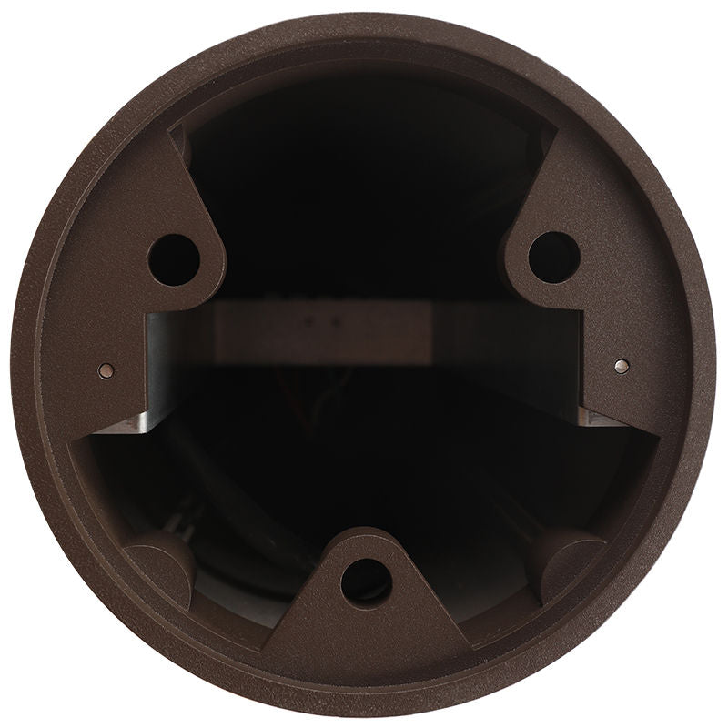 Westgate LED Round & Square Multi-CCT & Multi-Power Bollard 12W/16W/22W, 120-277V, 3000K/4000K/5000K - BOL-44-R-L-C-MCTP-BR
