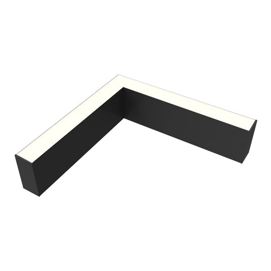 Westgate Black 1ft. Architectural Seamless L-Shaped Linkable Linear Lights  8W/11W/13W/15W, 120-277V, 2700K/3000K/3500K/4000K/5000K - SCX1.5-L1FT-UD-MCTP5-BK