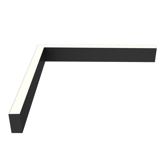 Westgate White 1ft. Architectural Seamless L-Shaped Linkable Linear Lights 16W/22W/26W/30W, 120-277V, 2700K/3000K/3500K/4000K/5000K - SCX1.5-L2FT-UD-MCTP5-BK