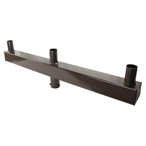 Portor Triple Vertical Round Pole Tenon Bracket PT-AL-P-VRT2-3