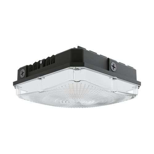 Portor Square Canopy Luminaire 40W/60W/70W, 3000K/4000K/5000K, 120-277V - PT-CAT2-HW-3CP