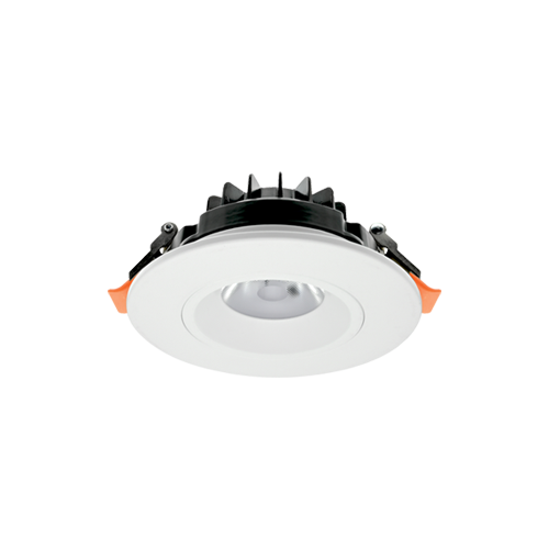 Portor 4″ Round Can-less Gimbal Downlight 12W, 27K/30K/35K/40K/50K, 120V - PT-DLG2-R-4I-12W-5CCT