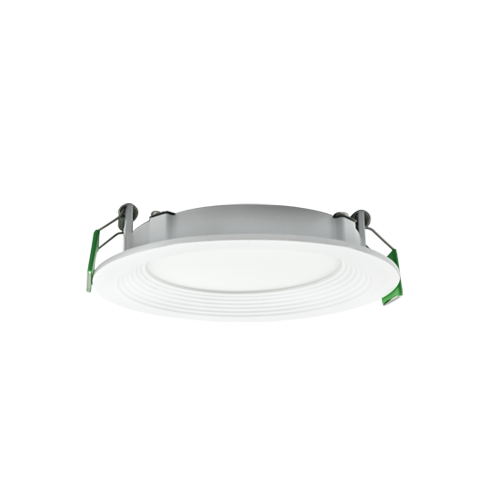 Portor 4″ Round Slim Baffle Recessed Downlight 9W, 27K/30K/35K/40K/50K, 120V - 	PT-DLSB-R-4I-9W-5CCT-3