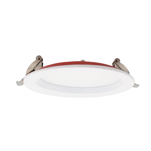 Portor 6″ 2-HR Fire Rated Slim Baffle Downlight 15W, 27K/30K/35K/40K/50K, 120V - PT-DLSB-R-FR-6I-15W-5CCT