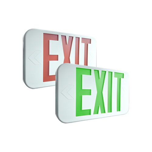 Portor Bi-Color Exit Sign 1.0W, 120-277V - PT-EXL-2