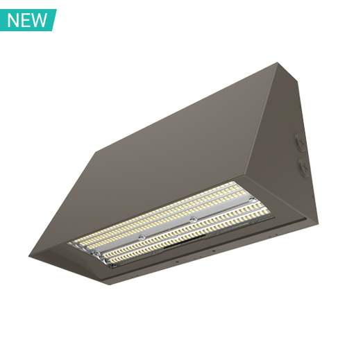 Portor Architectural Full Cut-Off Wall Pack Luminaire with Wattage 40W/50W/60W, 3000K/4000K/5000K, 120-277V - PT-WPF-60-3CPB