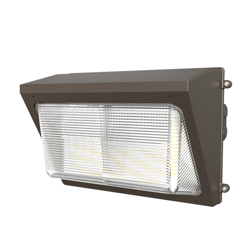 Portor Half Cut-off Wall Pack 80W/100W/120W, 3000K/4000K/5000K, 120-277V - PT-WPH-120-3CPB